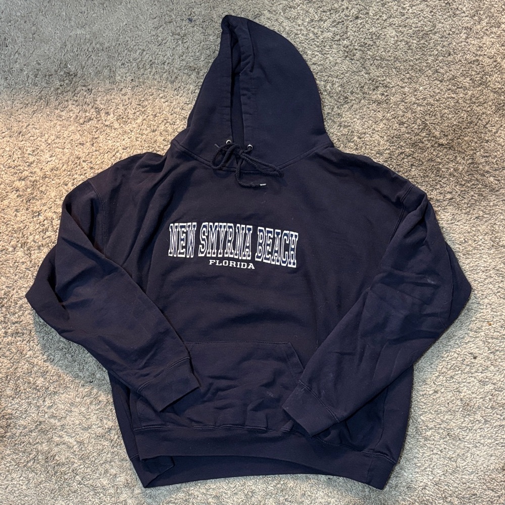 New Smyrna Beach Florida Navy Hoodie